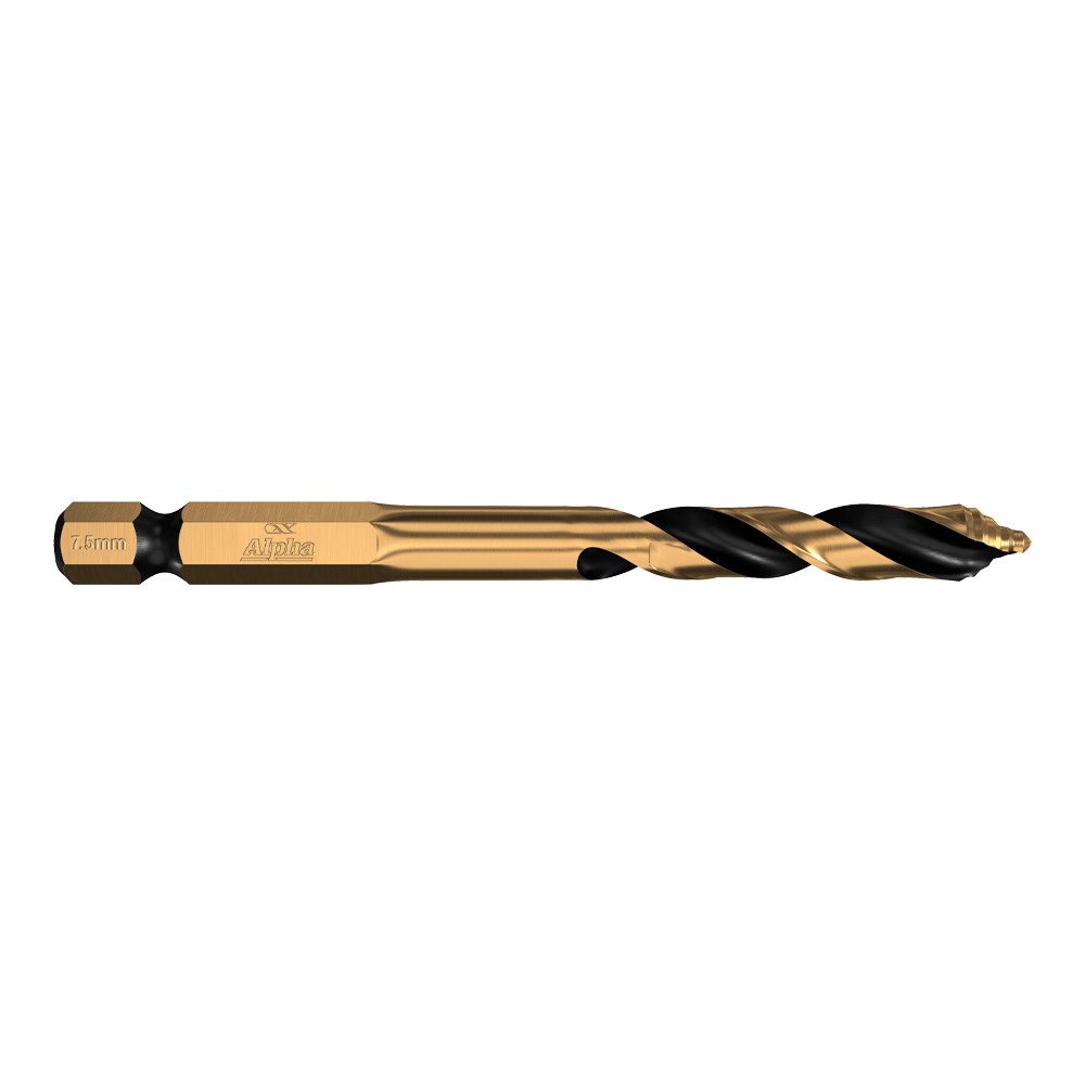 ALPHA ONSITE PLUS IMPACT STEP TIP DRILL BIT - 7.5MM